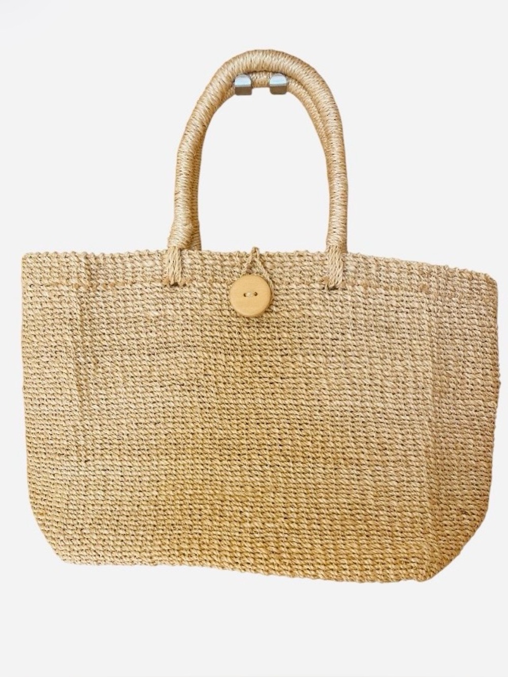 NWOT Woven Straw Tote Bag - Natural purchased in Spain - Picture 14 of 14